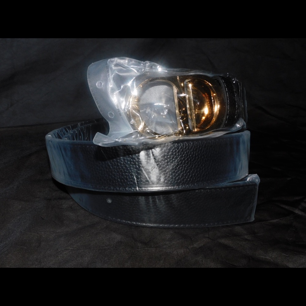 Christian Dior unisex Leather Logo Belt - Picture 5 of 7